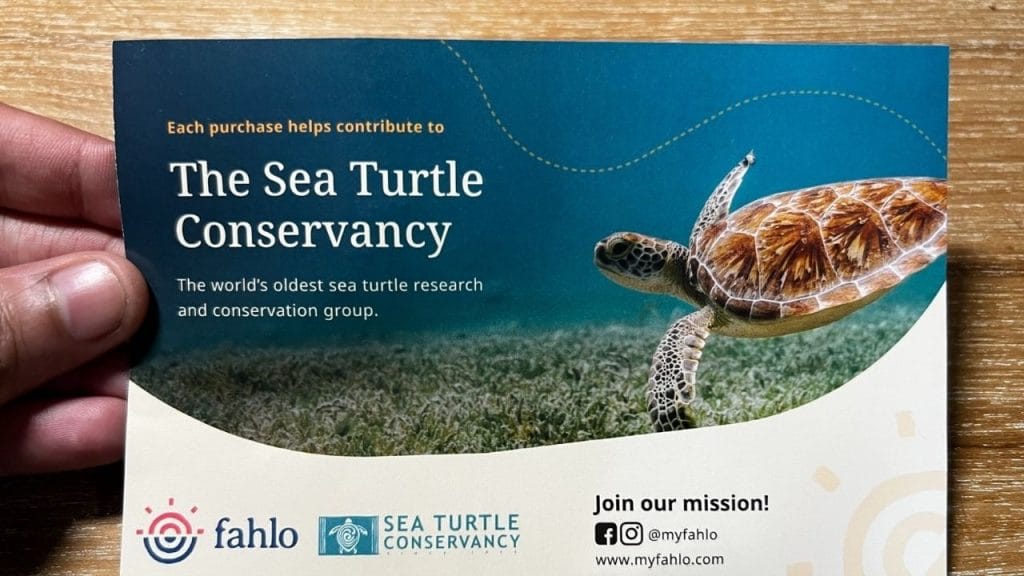 fahlo sea turtle conservancy card