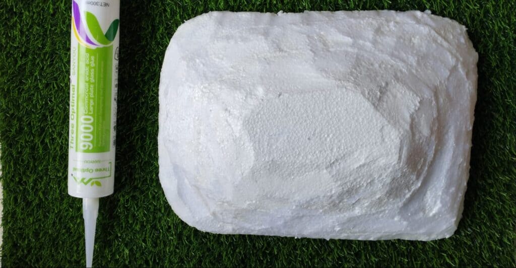 DIY turtle basking area for pond step 2