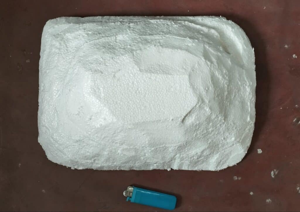 DIY turtle basking area for pond step 4 part 2