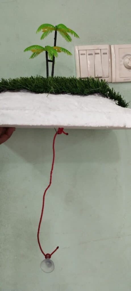 DIY turtle basking area for pond step 9