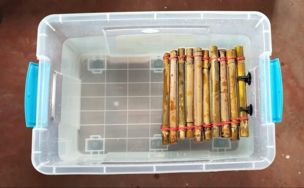 floating basking platform step 5