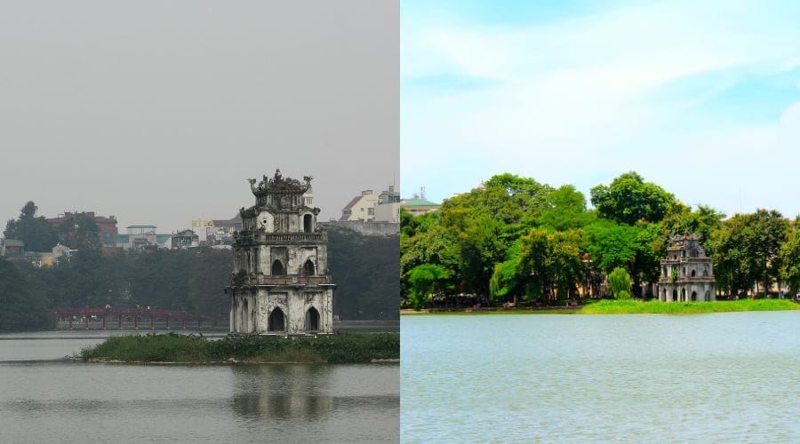 two different turtle towers