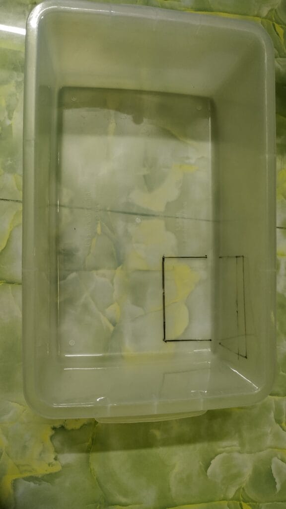 diy above tank turtle basking area step 1