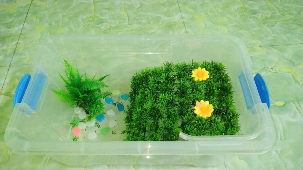 diy hanging basking are for turtle step 7