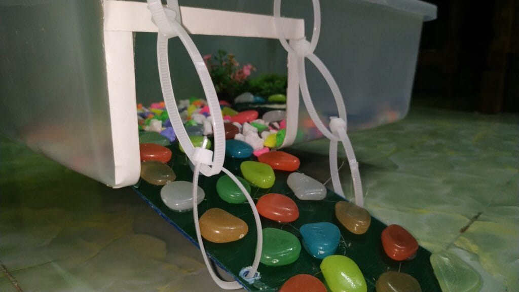 diy above tank turtle basking area step 8