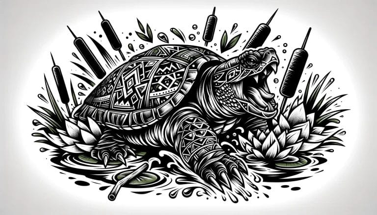 40 Bold Snapping Turtle Tattoo Designs That stand Out!