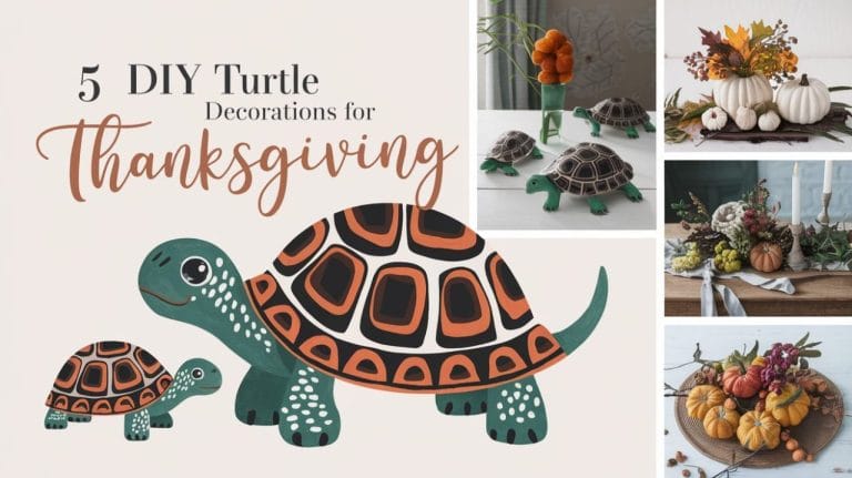 5 DIY Turtle and Tortoise Decorations for a Creative Thanksgiving